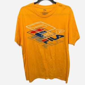 Fila textured logo tshirt